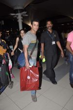 Sharman Joshi snapped at the airport as they return after New year in Mumbai on 1st Jan 2014